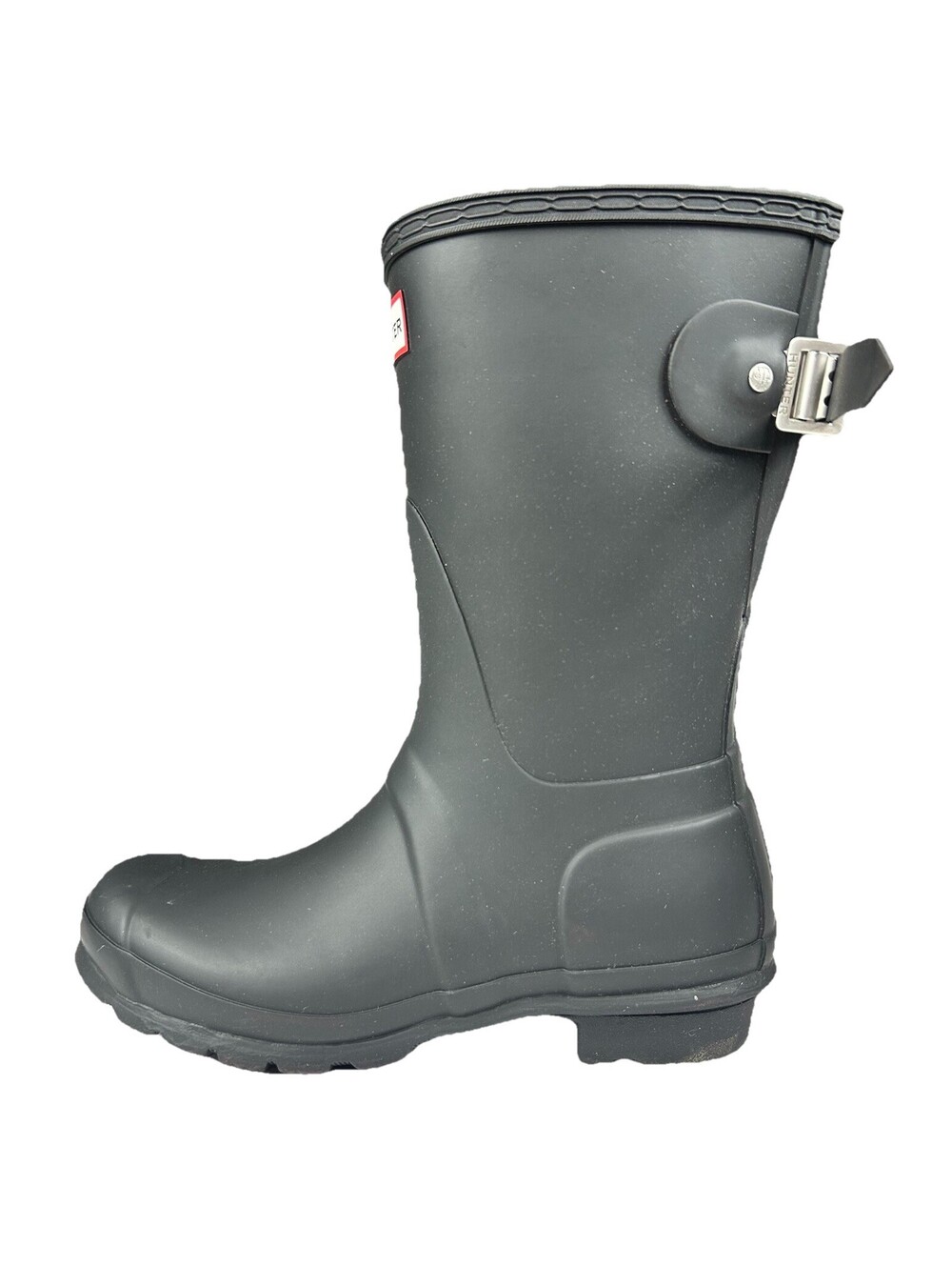 Hunter Women's Original Short Pull-On Waterproof Rubber Boots Size 6 Black New